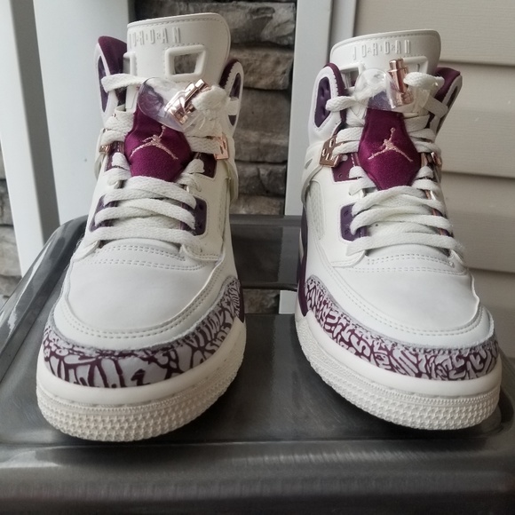 jordan spizike bordeaux rose gold